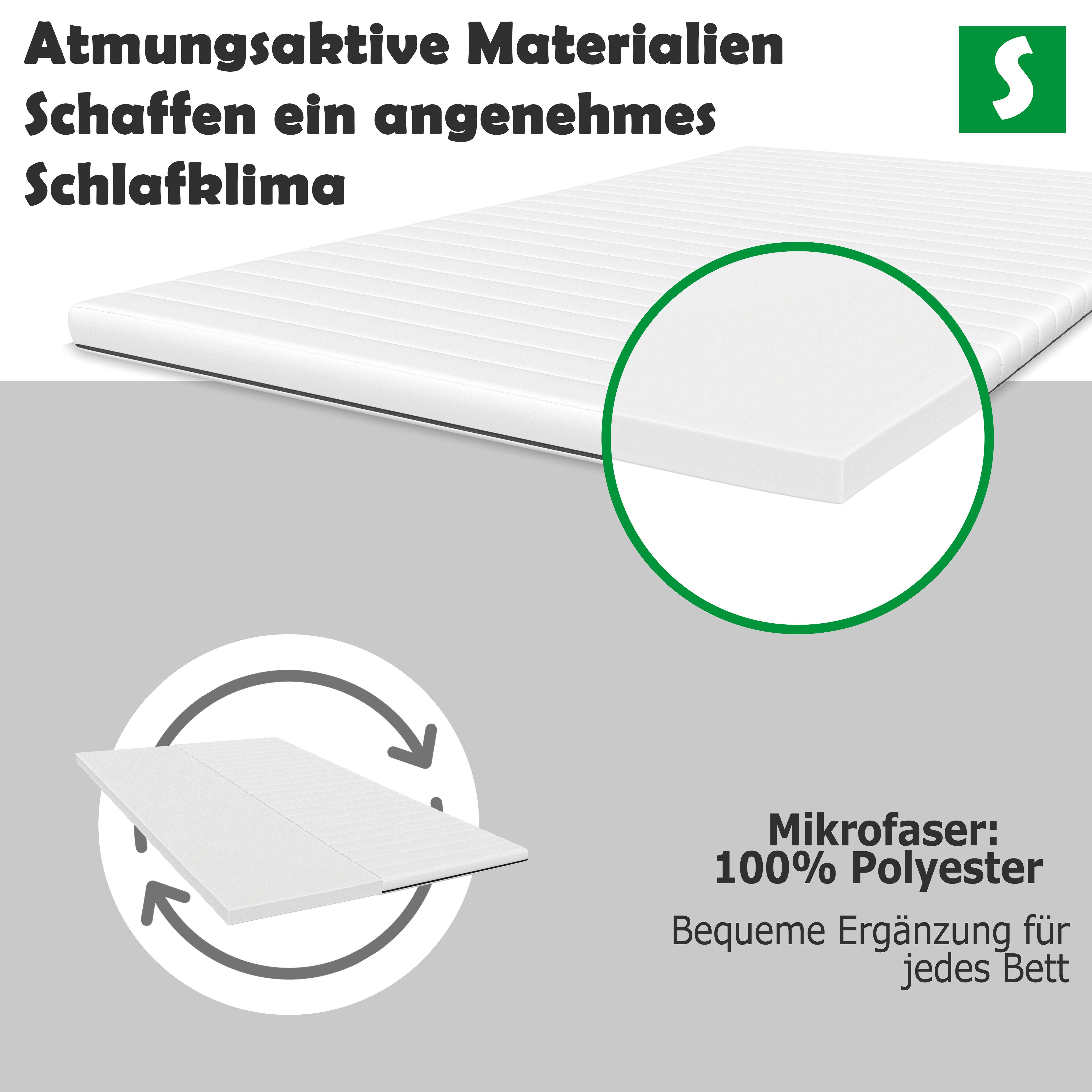 Schlaftroll, Topper Kaltschaum Topper 90x200–180x200 cm – Ergonomische Matr günstig online kaufen