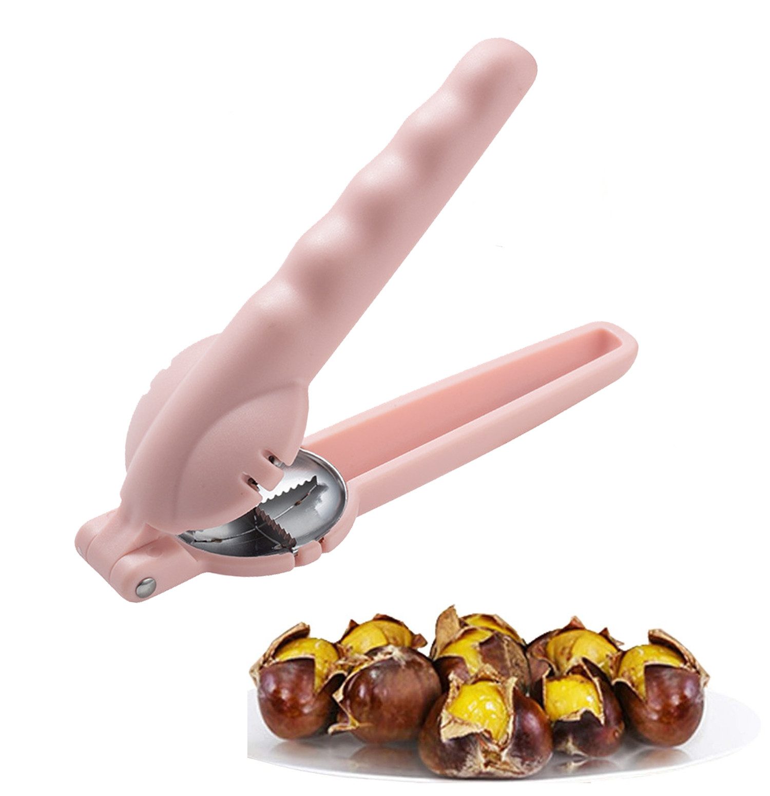Auledio Nussknacker Maronenschneider, Kastanienöffner, Edelstahl Kastanienclip, (1-tlg), Nussknacker für Walnüsse, Kastanien und andere Nüsse