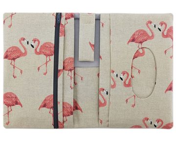 JOLLAA Windeltasche Flamingo (1-tlg), kleine Wickeltasche für Windeln & Feuchttücher, Wickelmäppchen