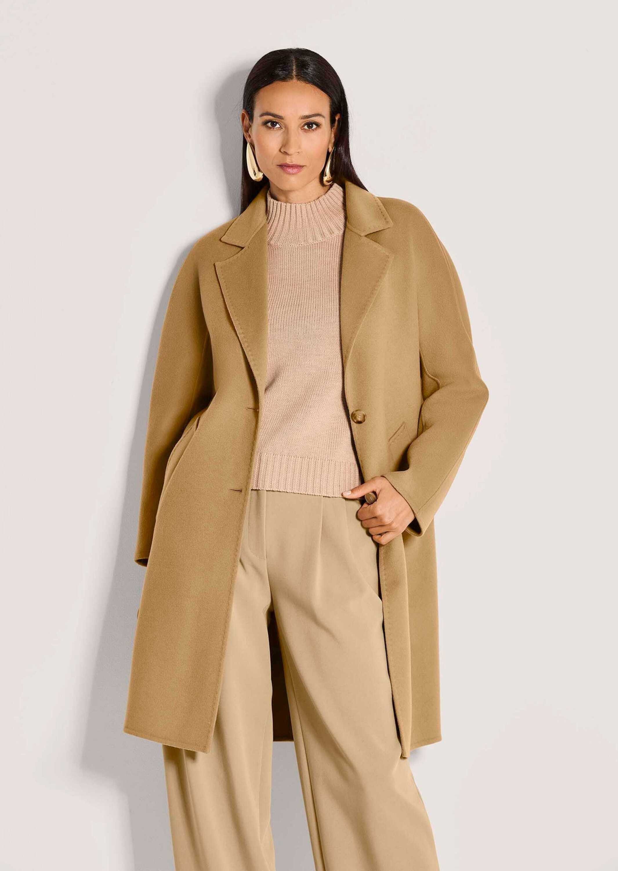 MADELEINE Kurzmantel Ungefütterter, taillierter Wollmantel Mantel im zeitlo günstig online kaufen