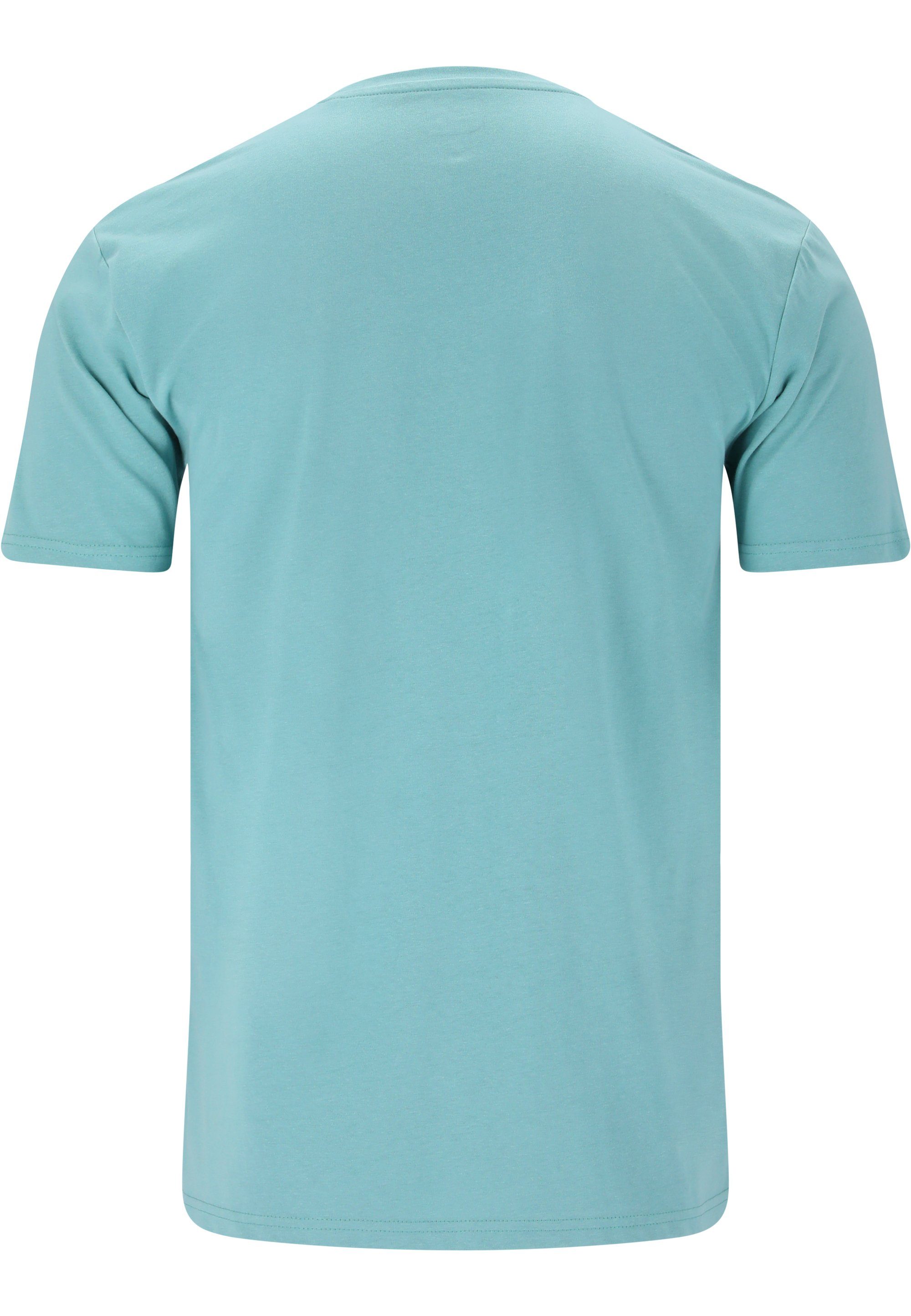 im CRUZ Qualität T-Shirt Beachlife sommerlichen atmungsaktiver Design hellblau mit