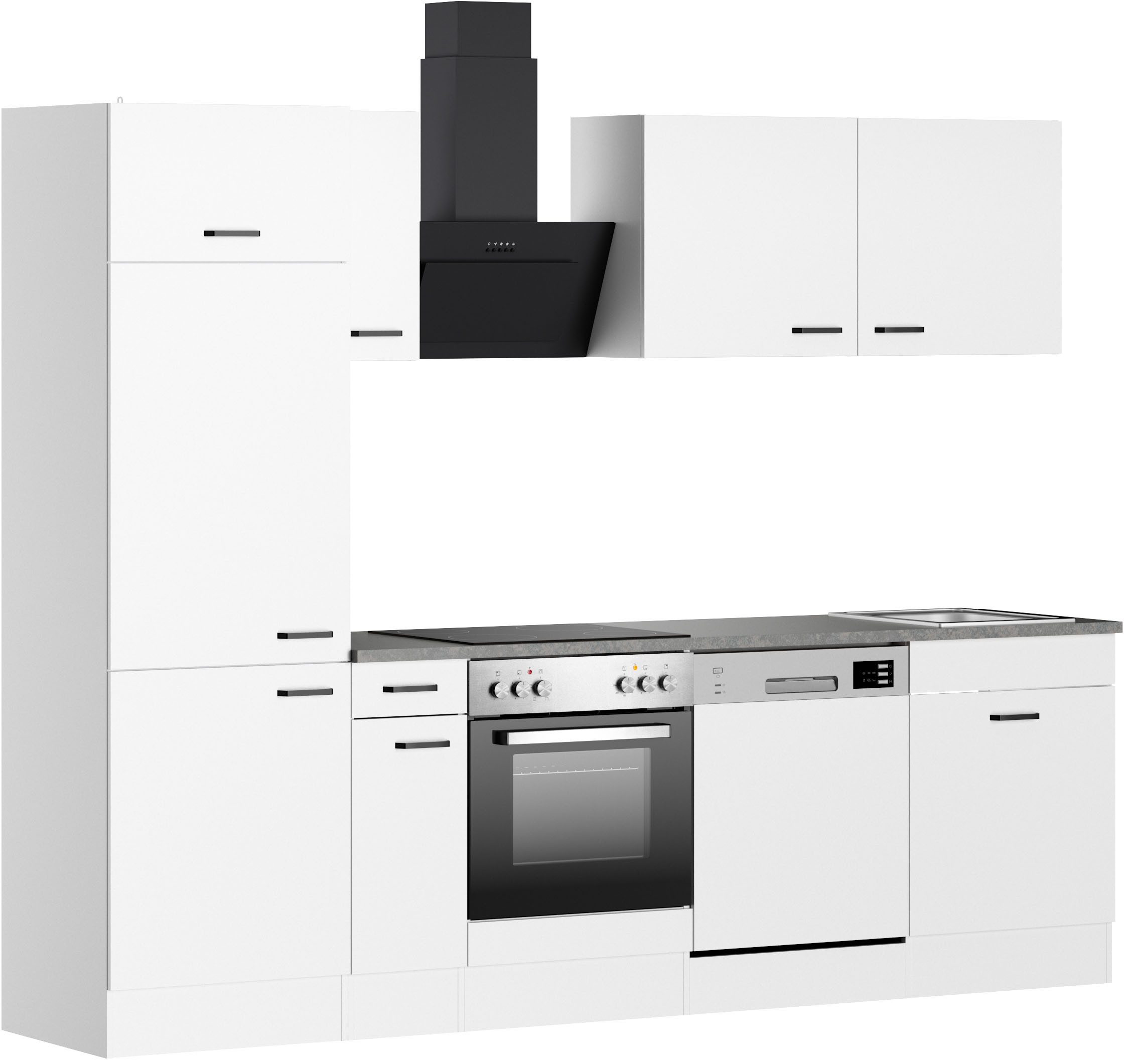 OPTIFIT Küchenzeile OPTImulti, Breite 270 cm, wahlweise mit E-Geräten