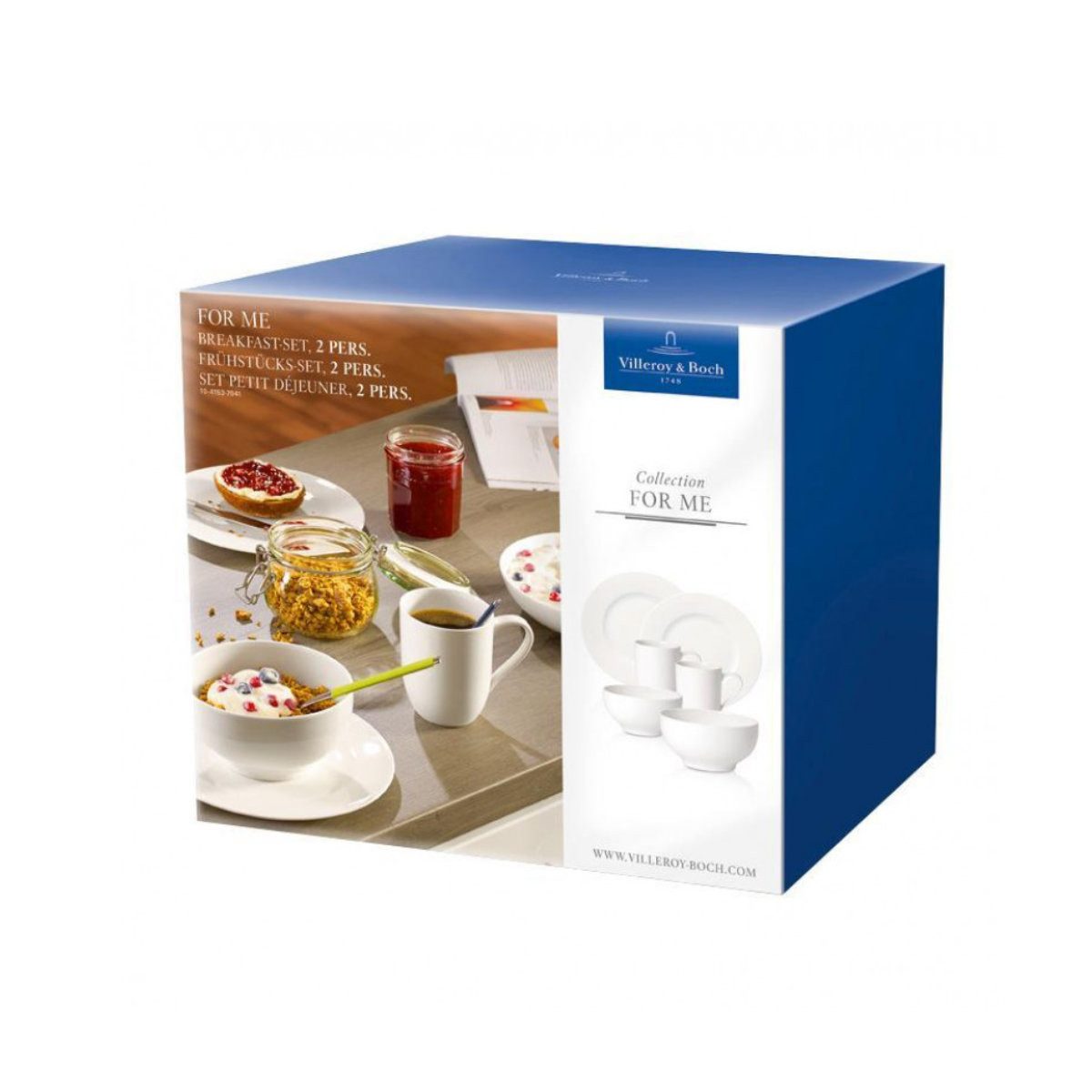 Villeroy & Boch Becher For Me Weiß, Porzellan, 14,8 x 11,4 cm