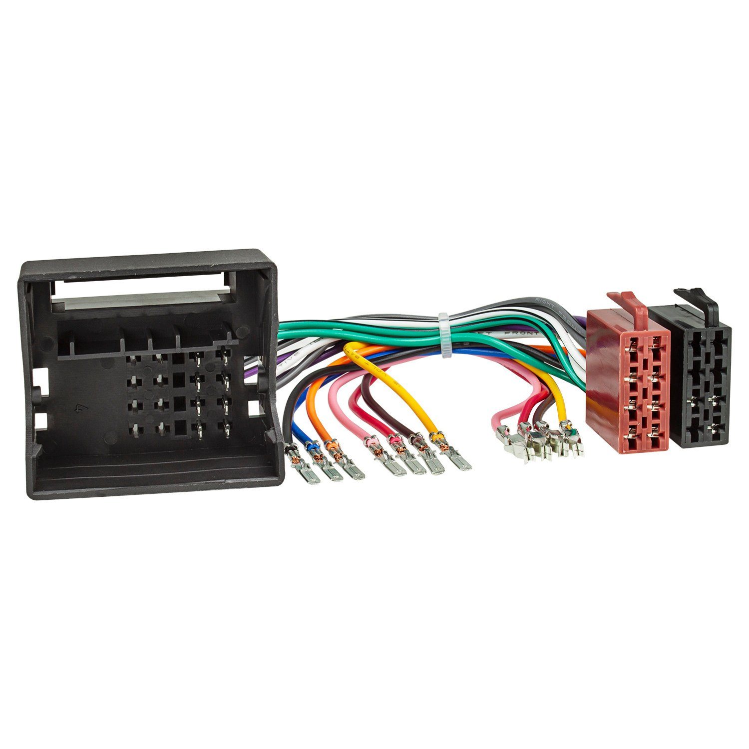 Radio Adapter Kabel Quadlock Universal auf ISO-Norm steckbare Stromver KFZ-Adapter