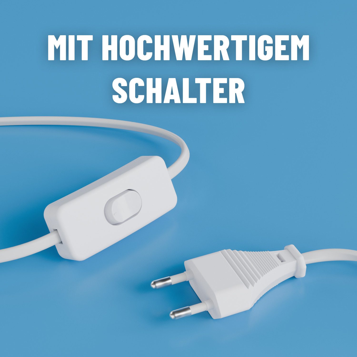 greate. Lampenfassung 2x Lampenfassung E27, mit Stecker Kabel & Schalter, 5 m, max. 60W 250V, (2-St) – Bild 5 von 5