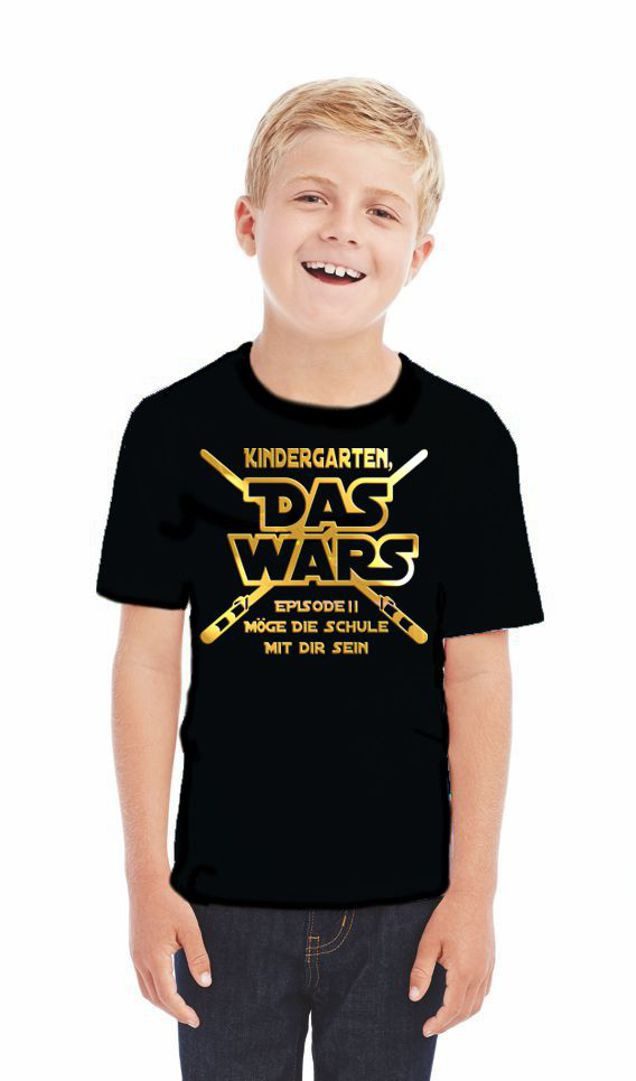 coole-fun-t-shirts Print-Shirt Kindergarten DAS WARS Episode 2 Einschulung Schulanfang T-Shirt