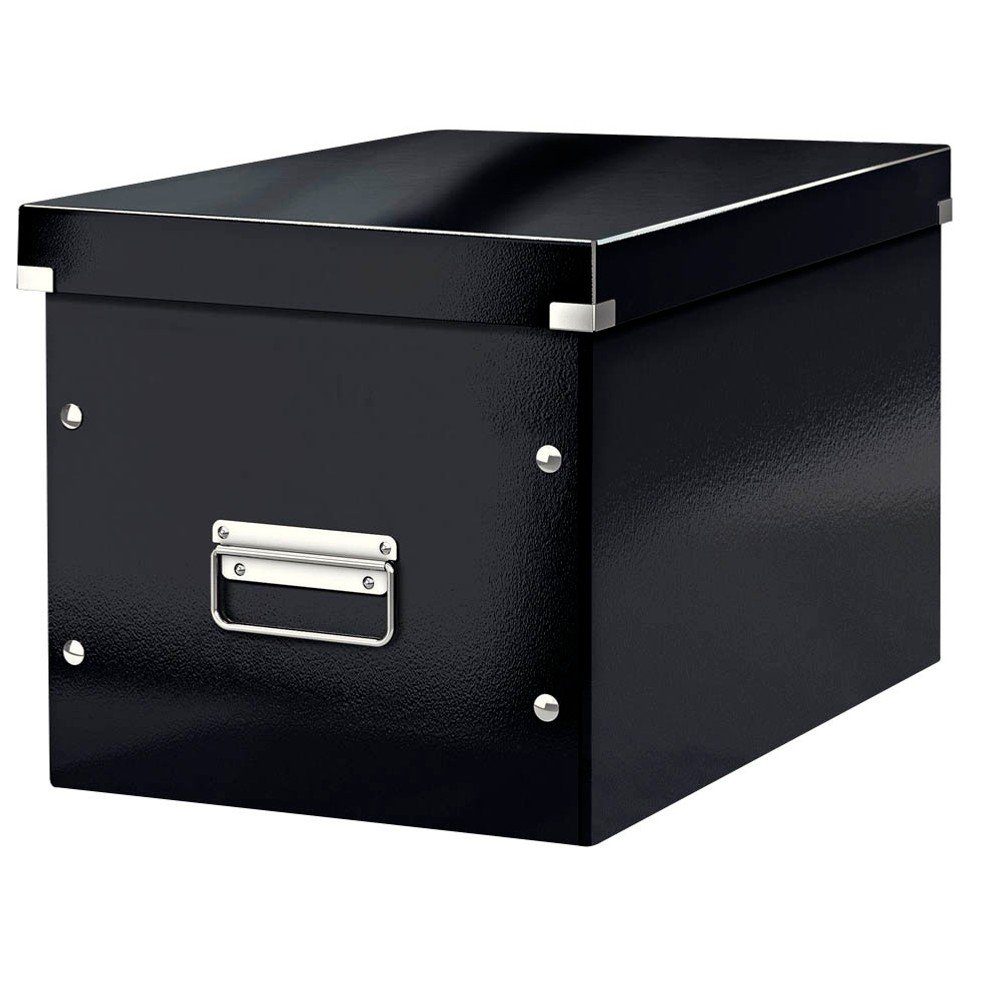 Aufbewahrungsbox 1 Aufbewahrungsbox CLICK & STORE WOW CUBE groß schwarz
