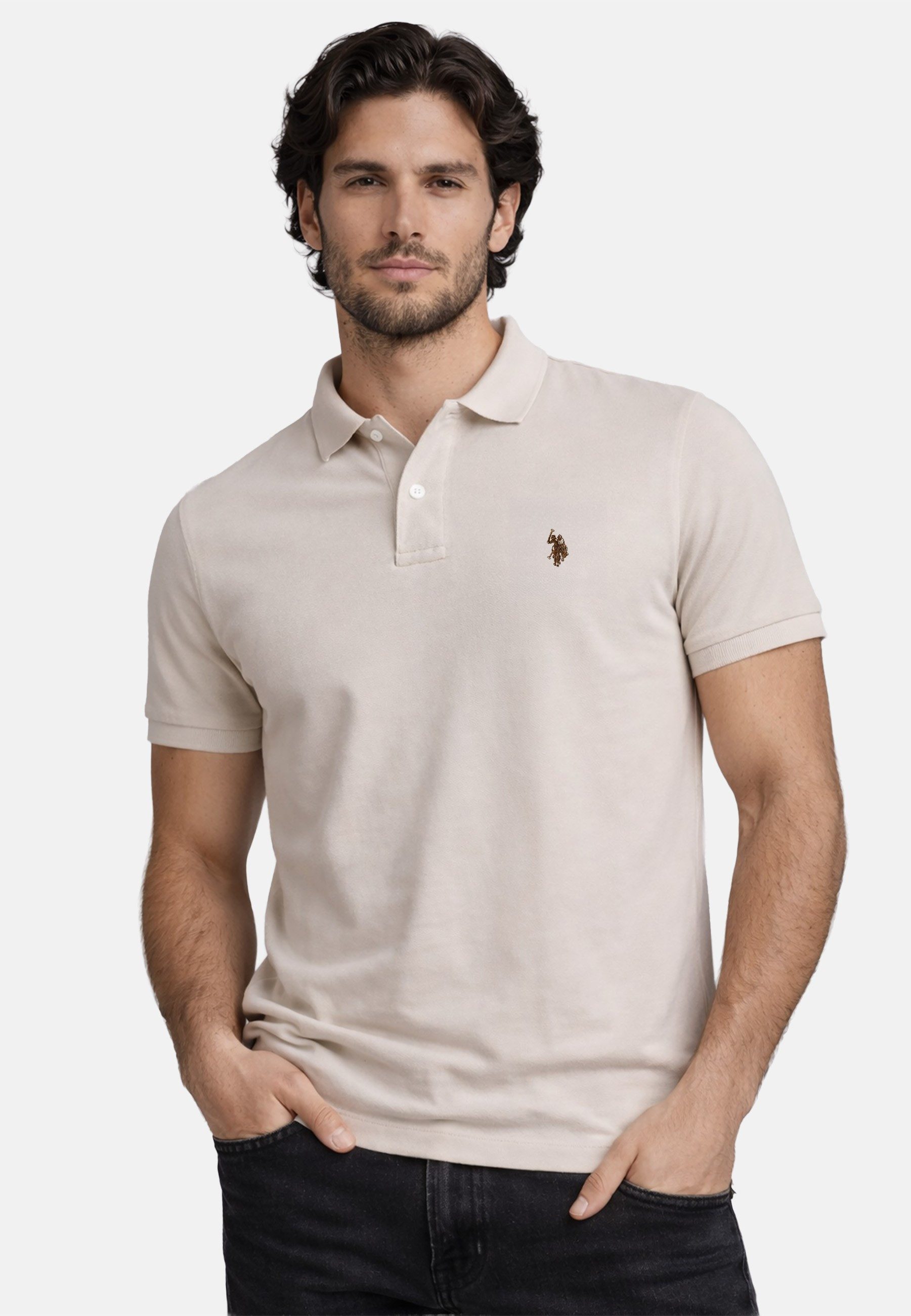U.S. Polo Assn. Poloshirt USBrodyy – Herren Shirt aus Baumwolle mit Logo-St günstig online kaufen