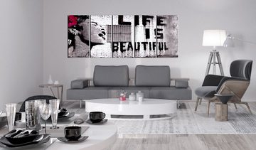 Artgeist Wandbild Banksy: Life is Beautiful