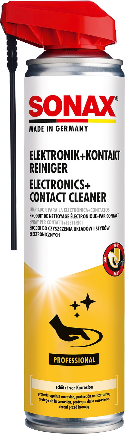 Sonax SONAX PROFESSIONAL Elektronik + KontaktReiniger mit EasySpray 400 ml Auto-Reinigungsmittel
