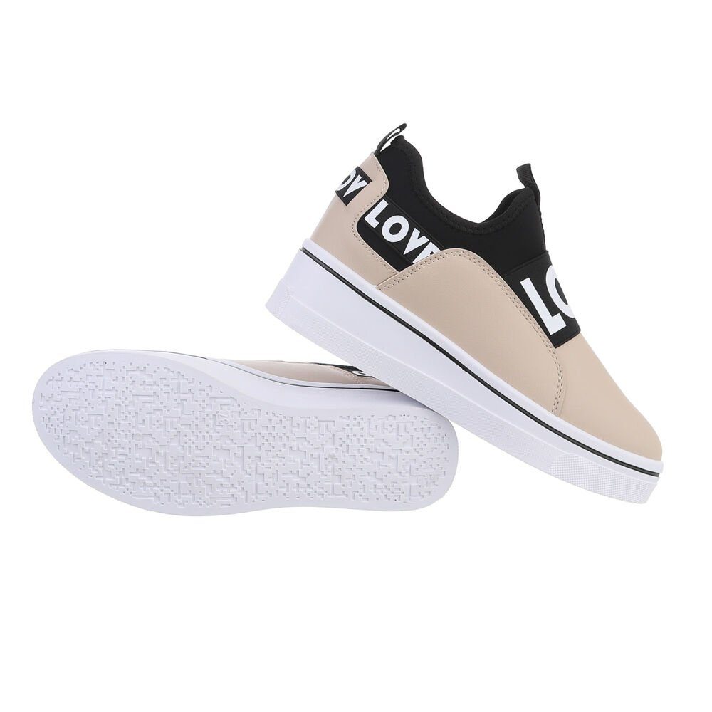 Ital-Design Damen Low-Top Freizeit Sneaker Keilabsatz/Wedge Sneakers Low in günstig online kaufen