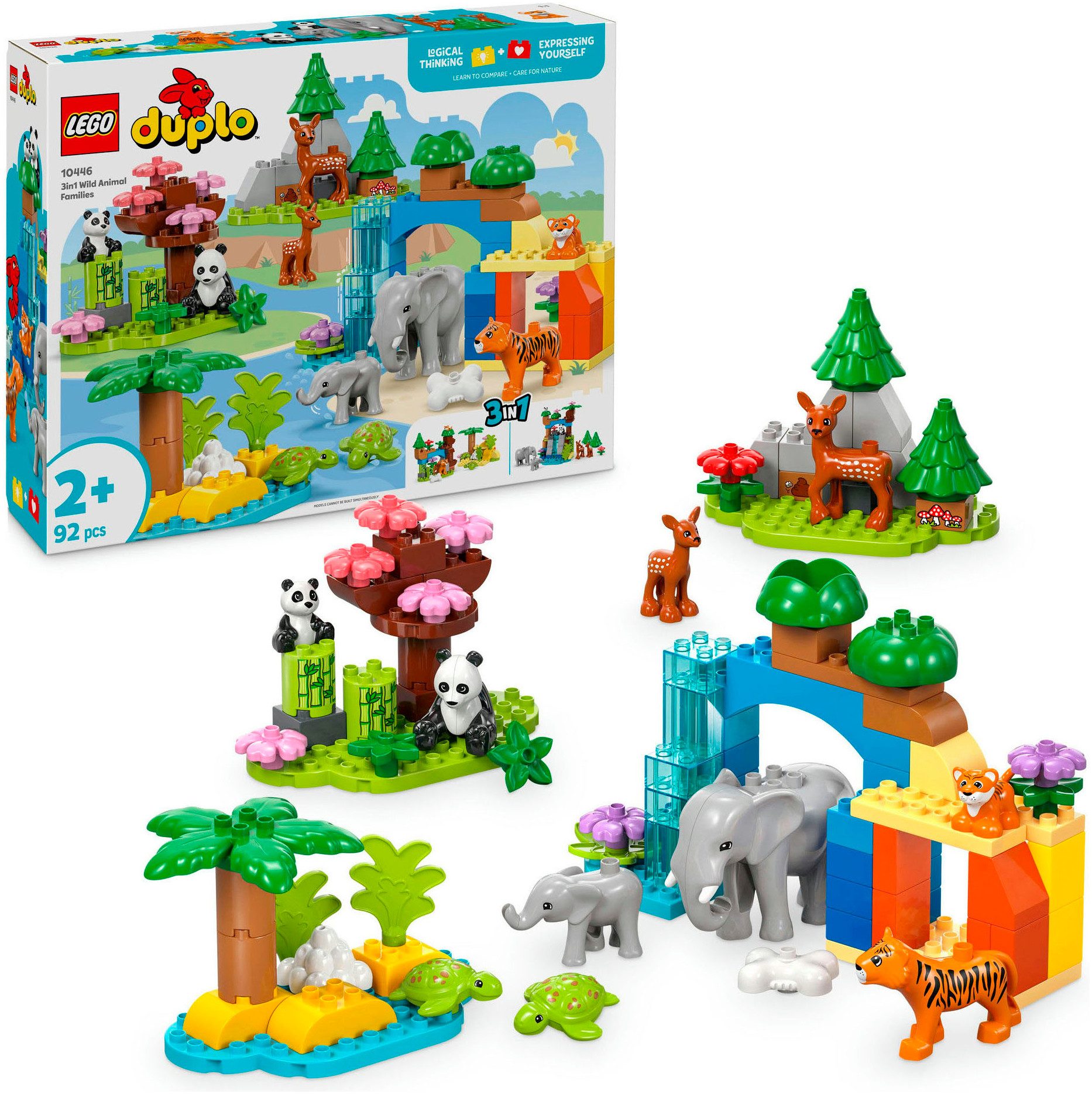 LEGO® Wildtier-Familien 3-in-1-Set (10446), LEGO DUPLO Town Konstruktionssp günstig online kaufen