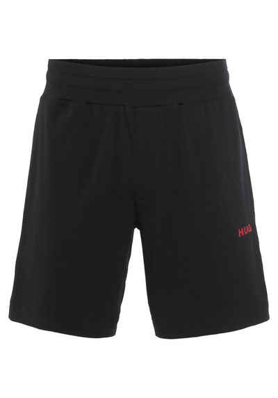 HUGO Sweatshorts Linked Shorts mit breitem Bund