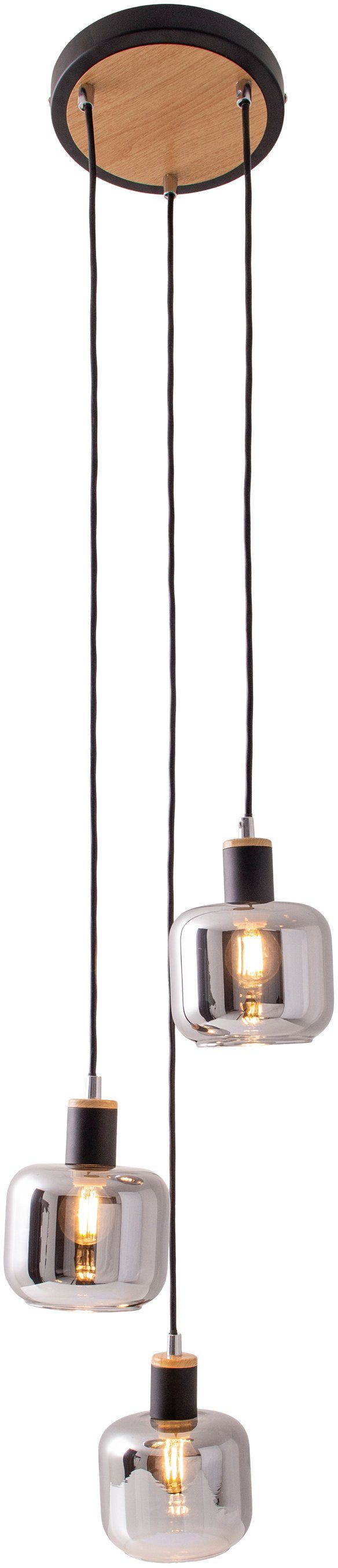 näve Pendelleuchte Fumoso, ohne Leuchtmittel, Glasschirme dunkel getönt (ra günstig online kaufen