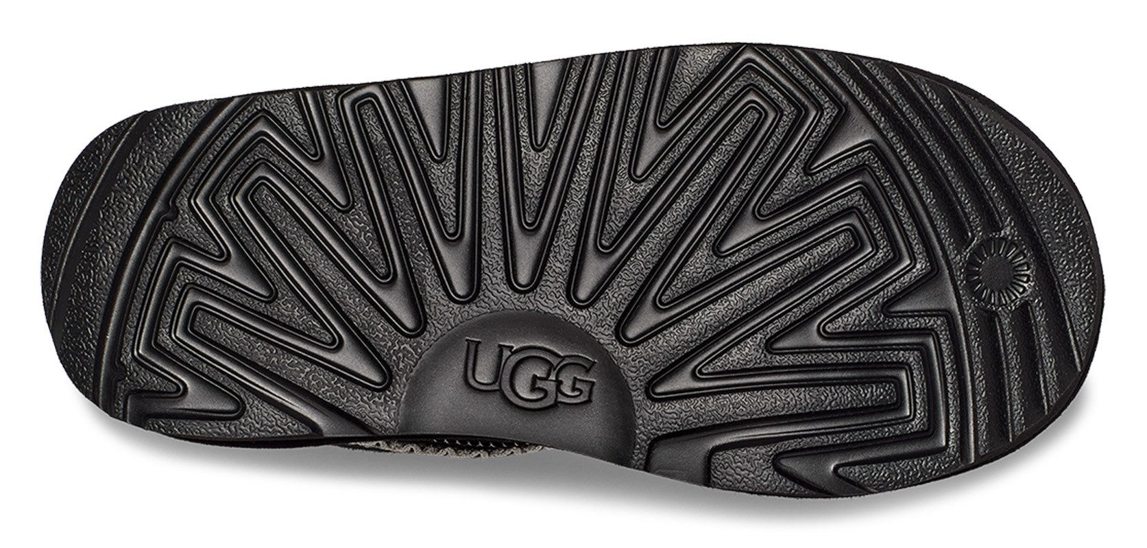 UGG CLASSIC MINI CRESCENT Schlupfboots, Schlupfstiefel, Hüttenschuh, Winterschuh mit Lammfellkragen