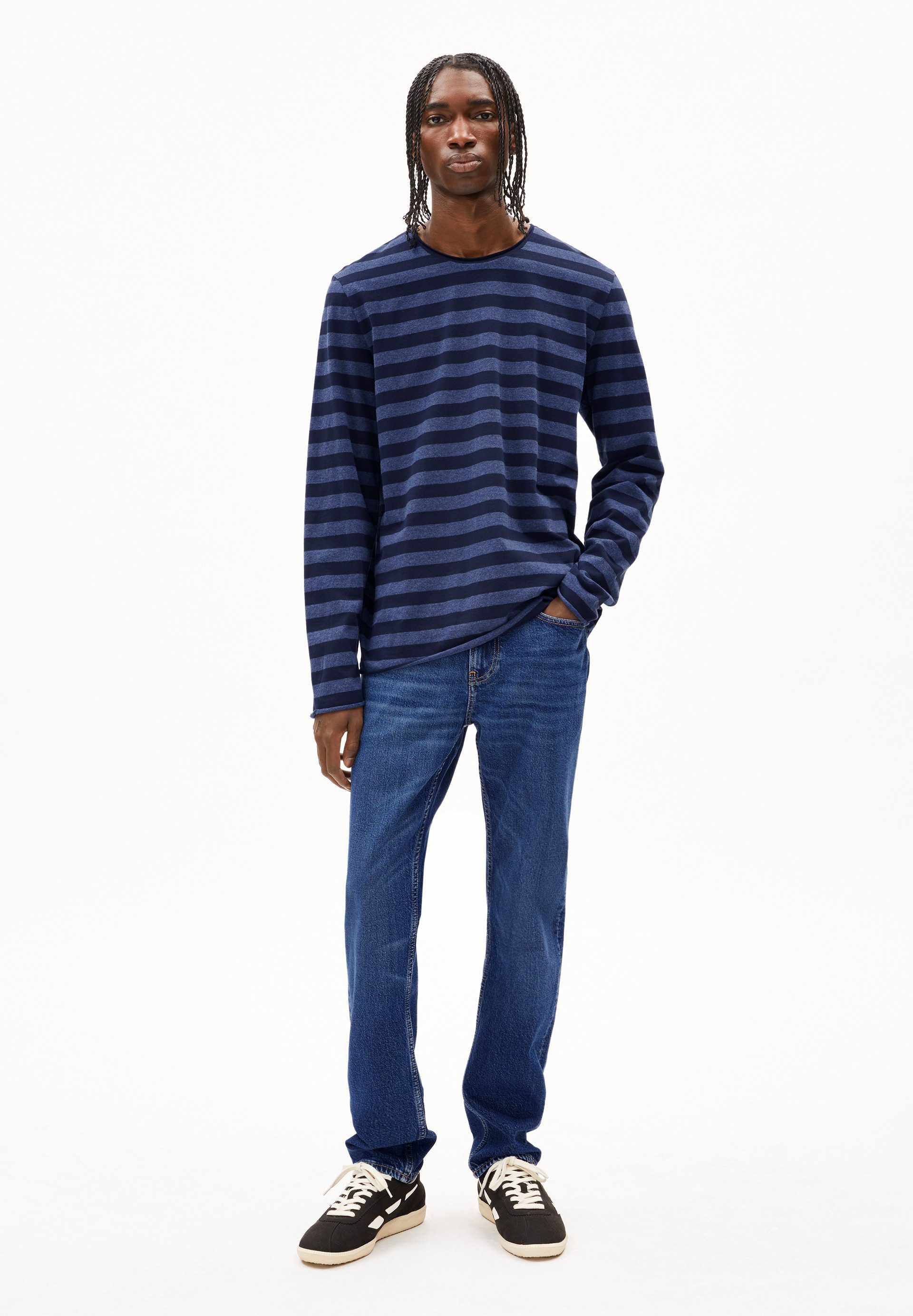 Armedangels Longsleeve MAARKOS LS STRIPES BR Longsleeve aus Bio-Baumwolle ( günstig online kaufen