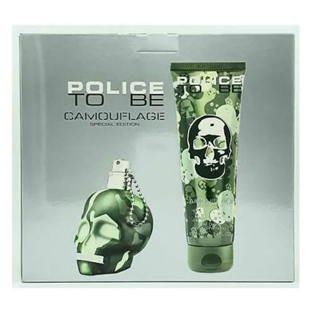 Police To Be Duschgel Camouflage Eau De Toilete Spray 40ml Set 2 Artikel