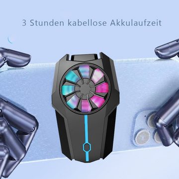 GelldG CPU Kühler Handy Kühler Lüfter LED Leise Gaming Halbleiter Kühlkörper