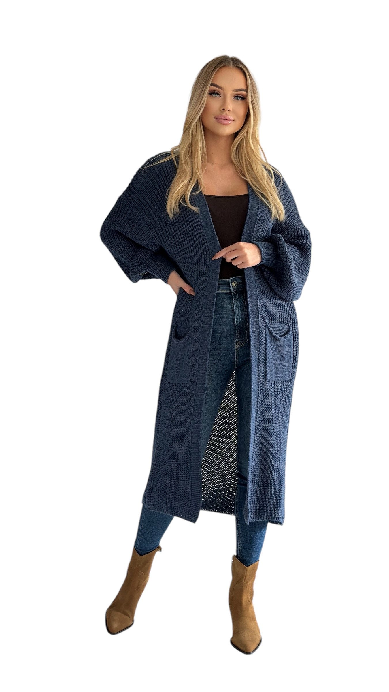 Mississhop Longstrickjacke Cardigan Longstrickjacke extra lange günstig online kaufen