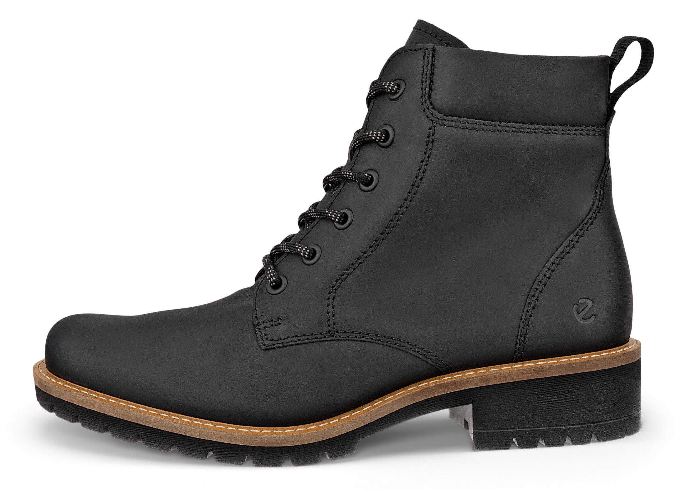 Ecco ELAINA Schnürboots Schnürstiefelette, Boots mit Profilsohle