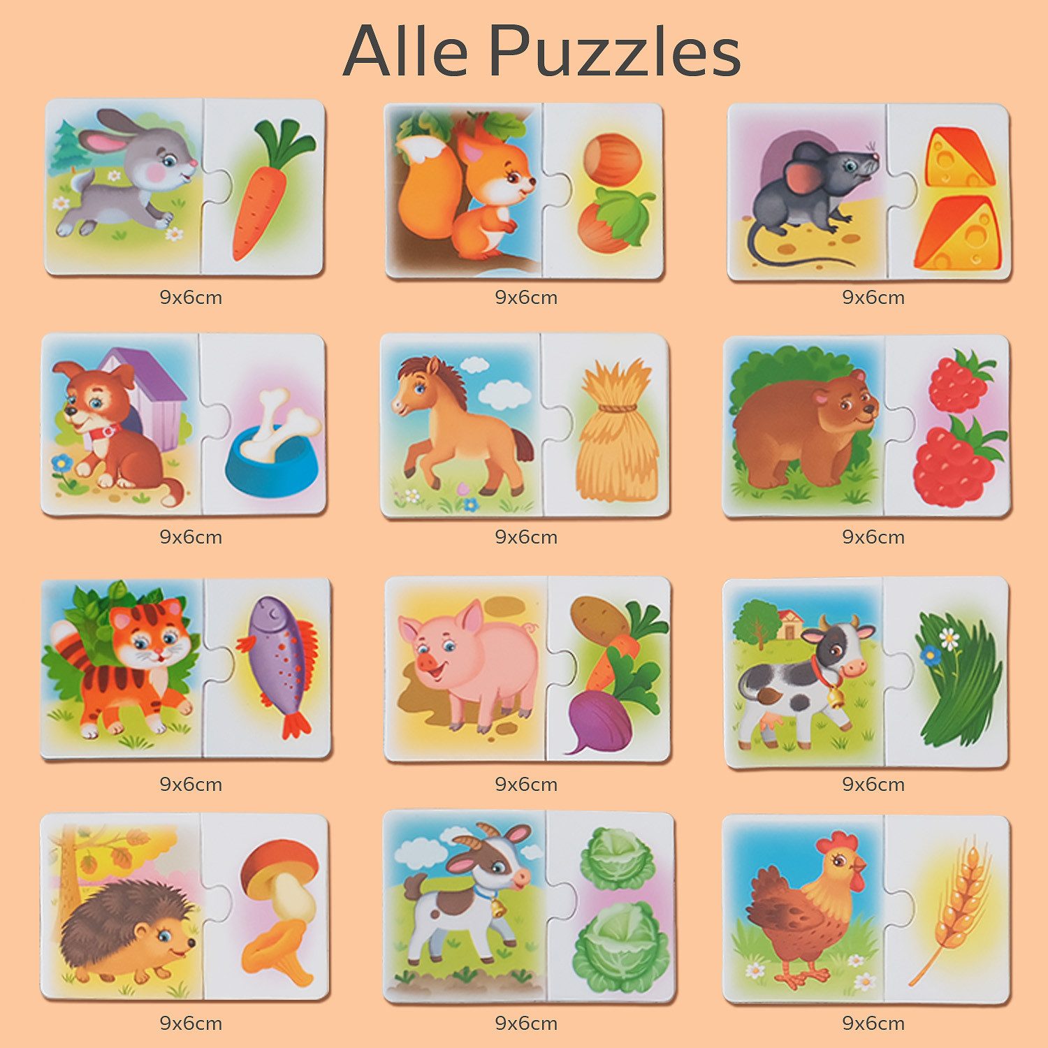 MAGNIKON Lernspielzeug Meine ersten magnetischen Puzzles (Puzzles mit großen Teilen, 24-St., für unterwegs), magnetisch – Bild 2 von 5