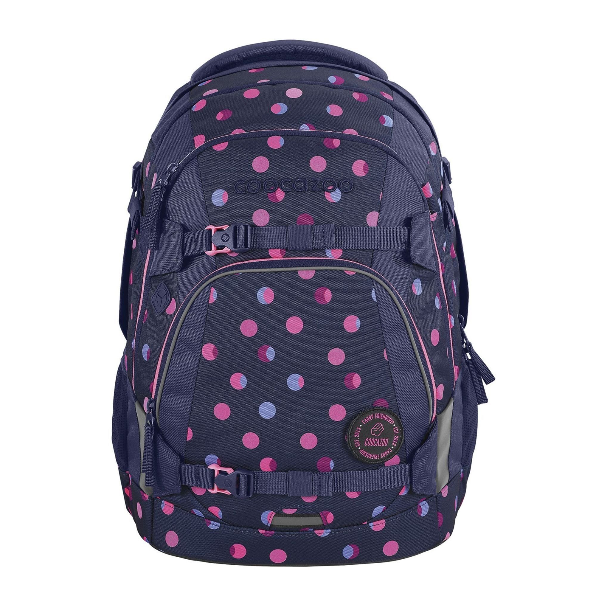 coocazoo Schulrucksack Mate, Polyester reflective moons