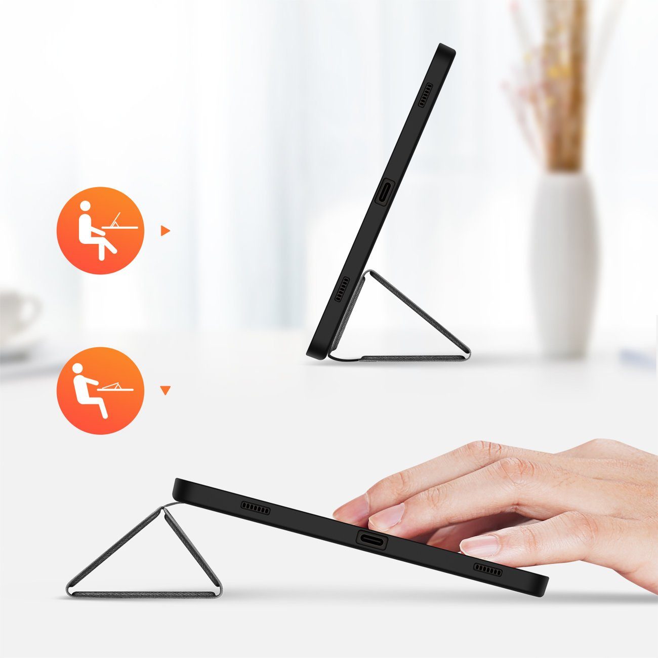 Dux Ducis Tablet-Hülle Domo- Standfunktion kompatibel mit Lenovo Tab One 8.7" 2025 – Bild 5 von 5
