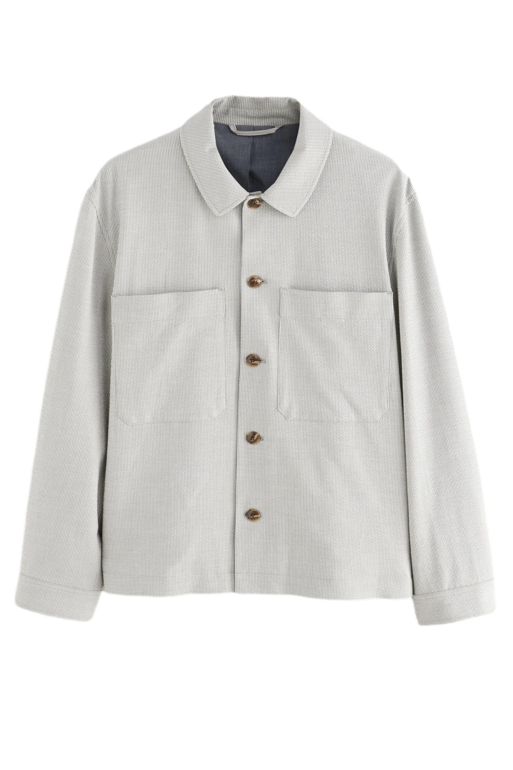 Hemdjacke Edle Hemdjacke mit Doppeltaschen und Streifen