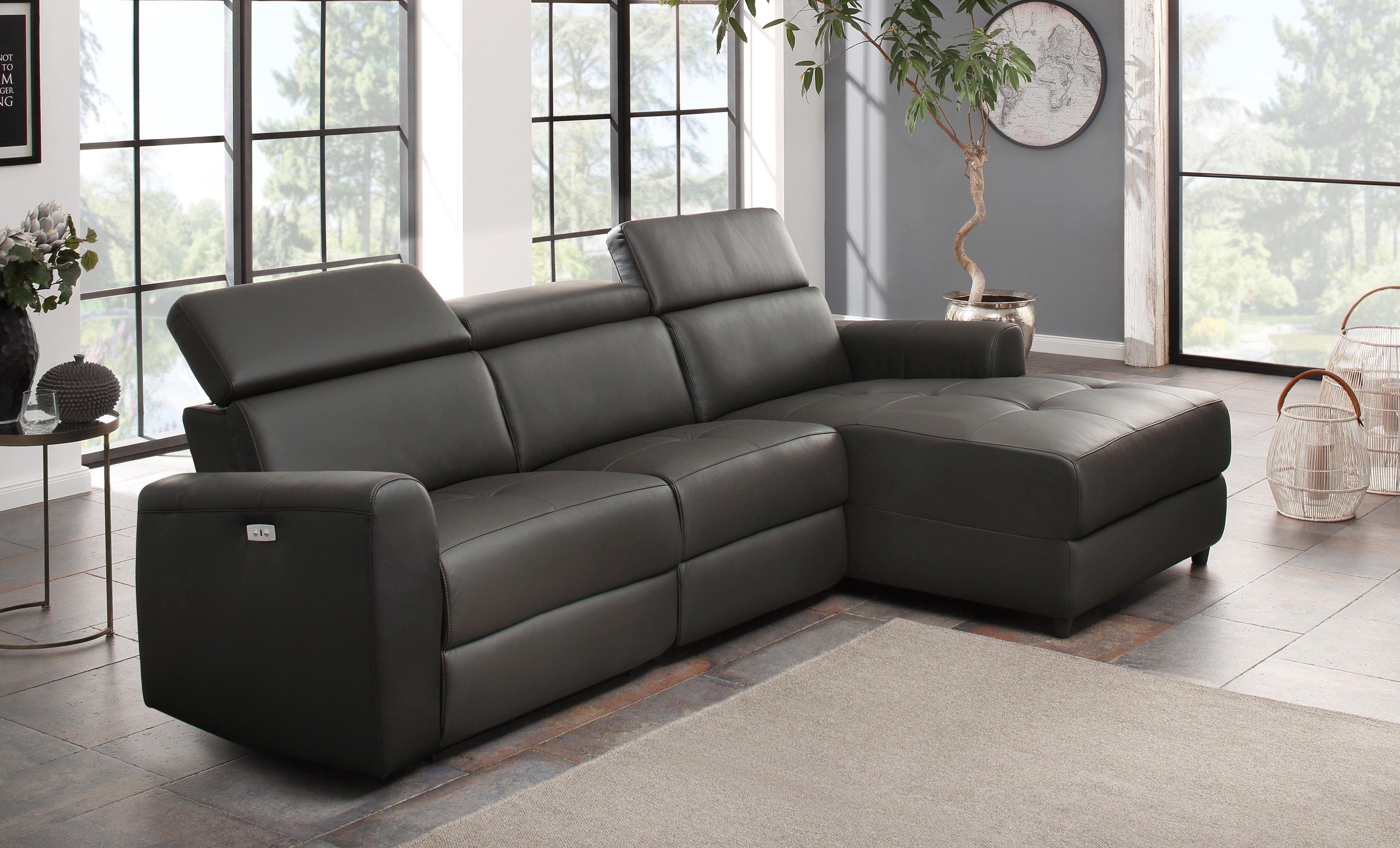 Home affaire Ecksofa "Sentrano, L-Form," 275 cm, man. o. elektr. Relaxfunkt günstig online kaufen