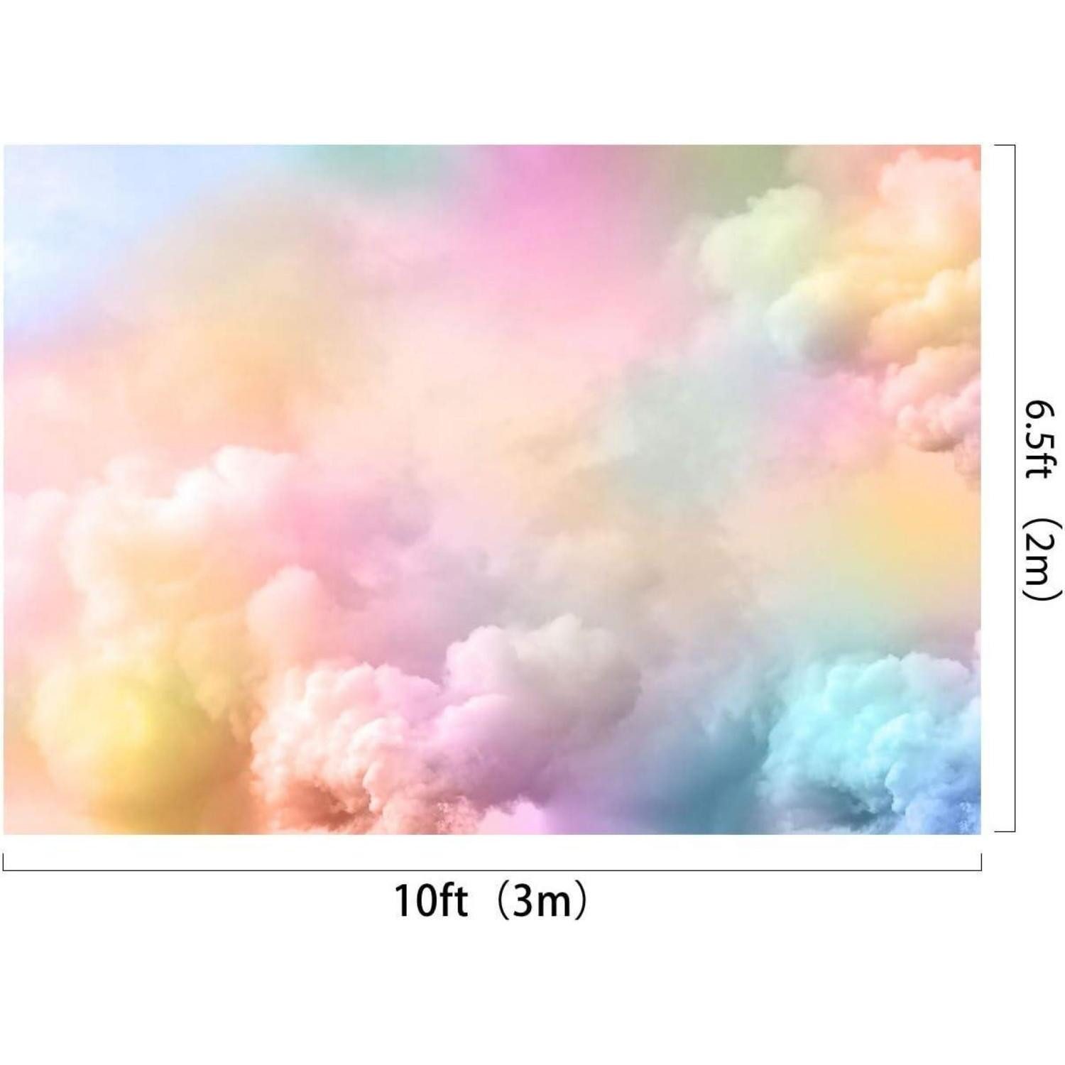 LuxusKollektion Hintergrundtuch Hintergründe Fotografie Mikrofaser Sky Clouds 3x2m AMZHFF0042