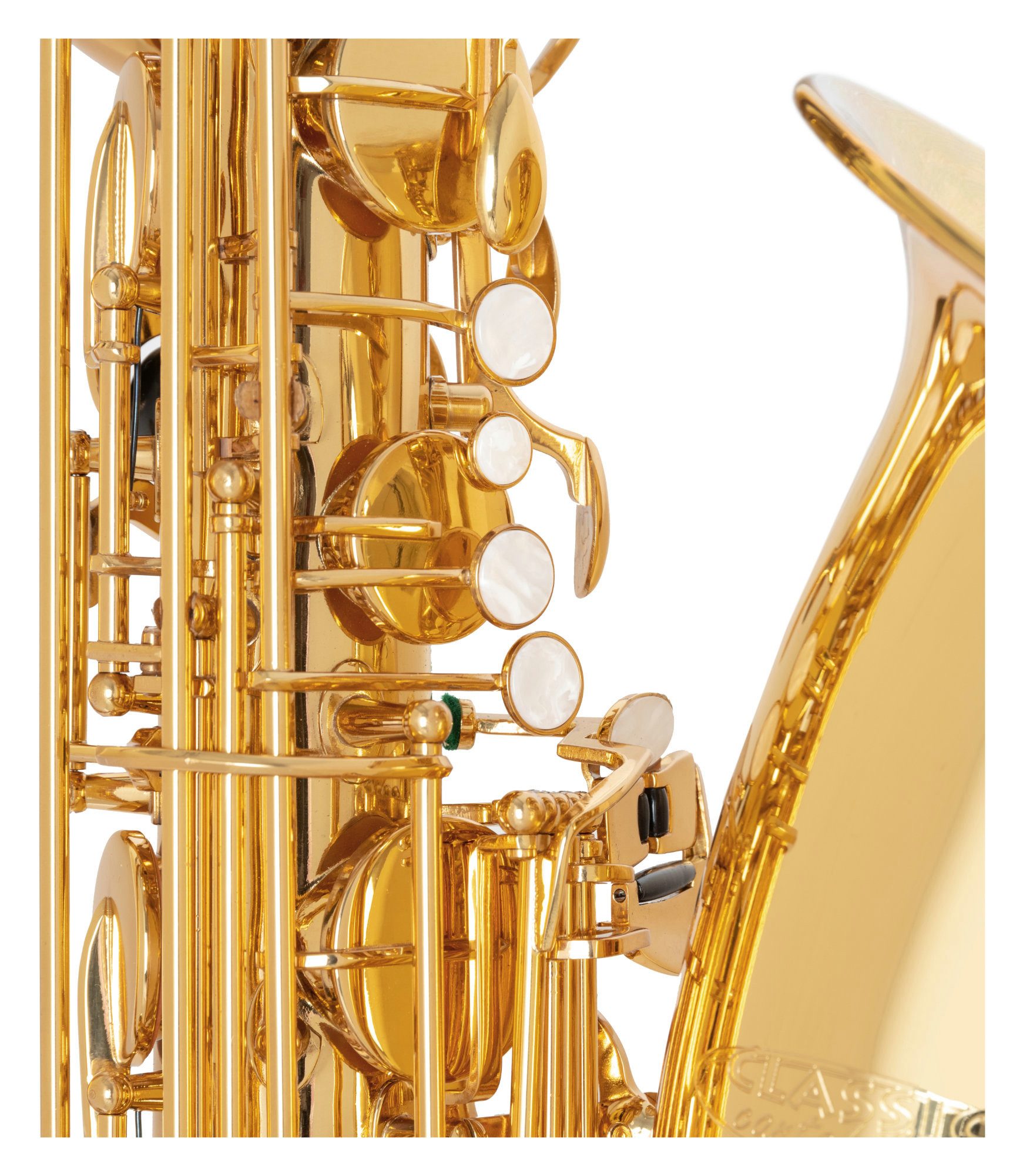 Classic Cantabile Saxophon BS-460 Baritonsaxophon Es-Stimmung mit A-Klappe, Set, 6-St., Set mit Koffer, Mundstück und Gurt, Es-Stimmung mit A-Klappe
