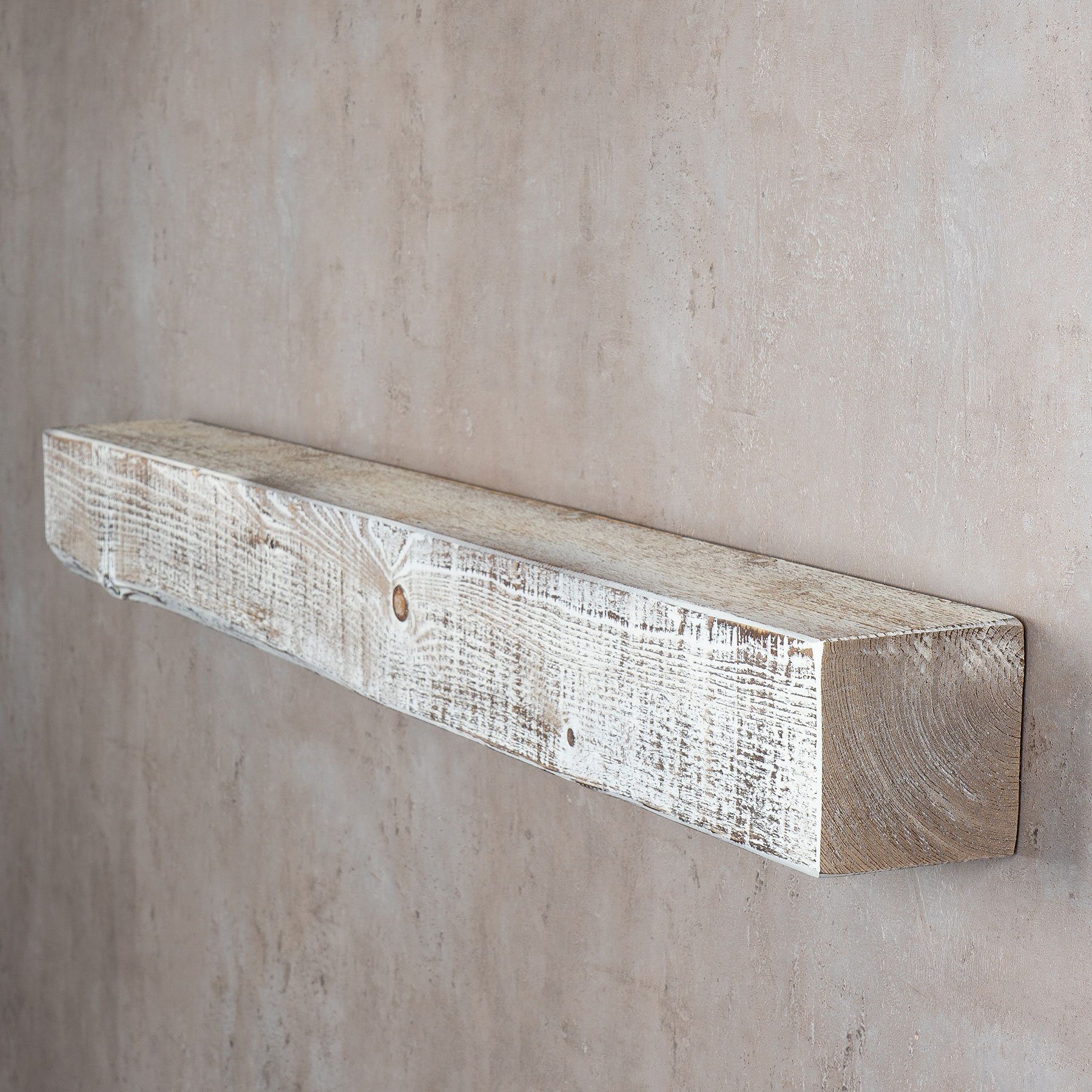 Levandeo® Wandregal, levandeo Wandregal Holz Massiv 100x10cm Shabby Chic Wandboard Regal