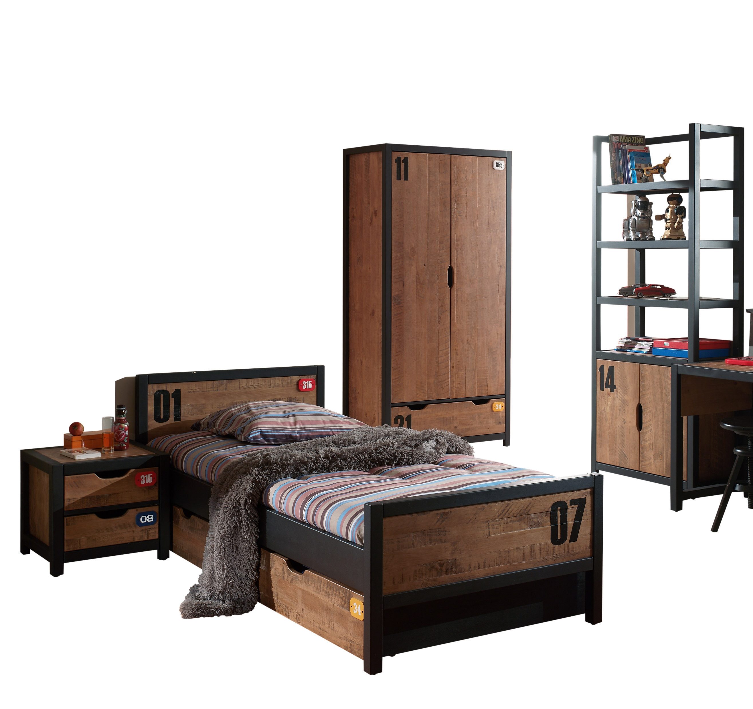 Faizee Möbel Jugendzimmer-Set Jugendzimmer Set Alex
