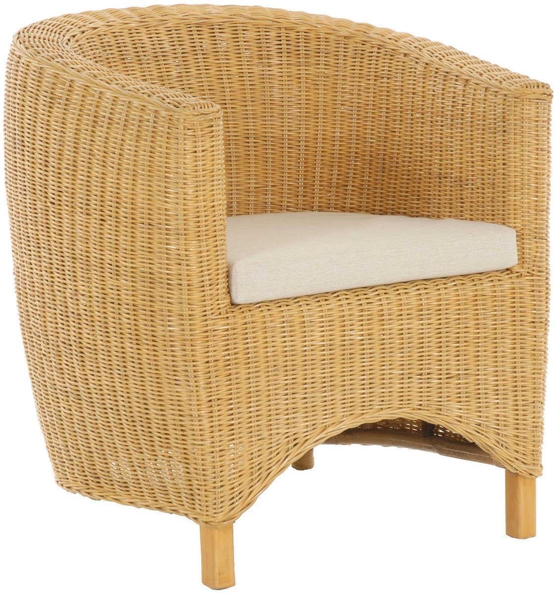 Krines Home Loungesessel Set/2 Rattan-Sessel Club/Wohnzimmersessel Clubsess günstig online kaufen