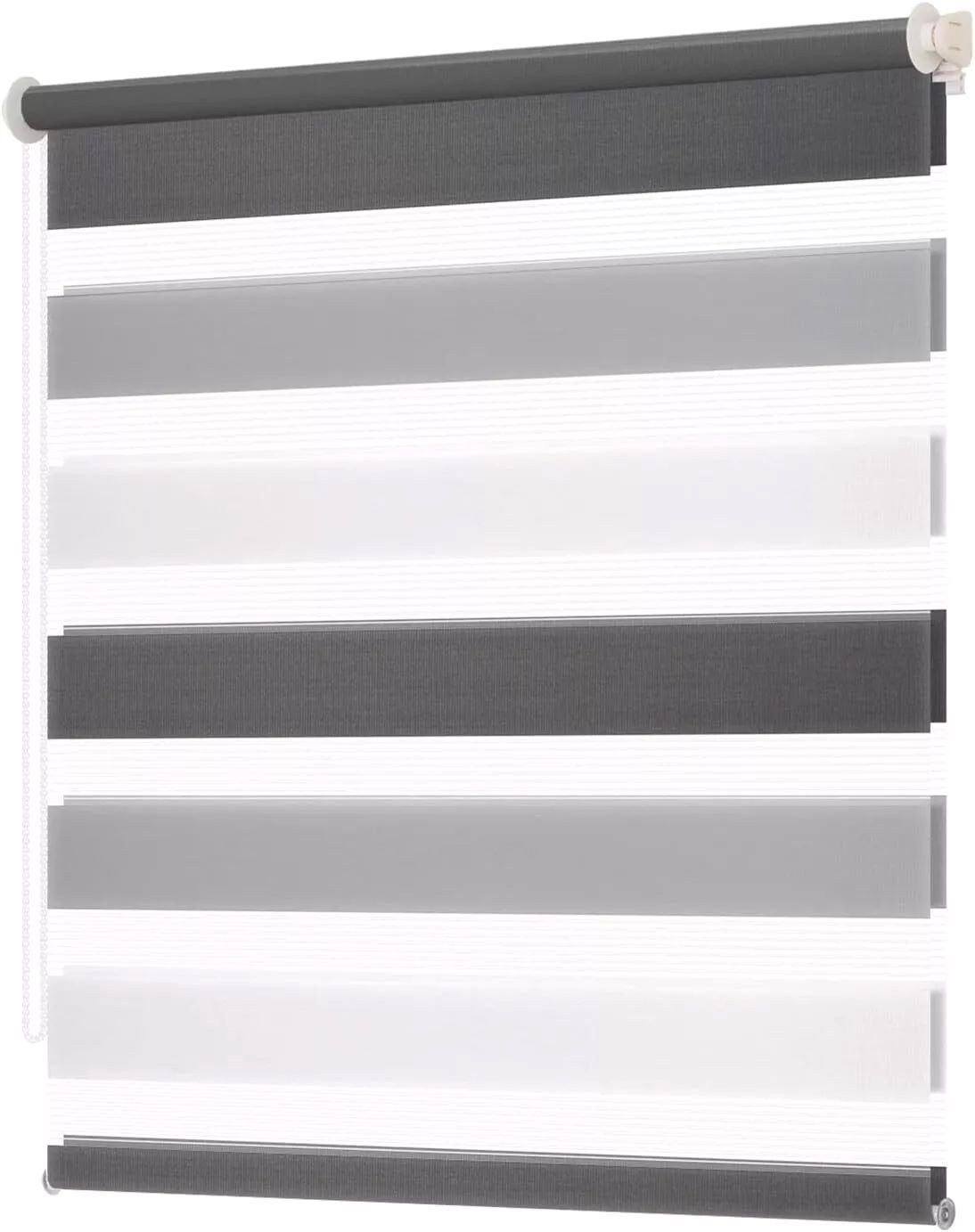 Doppelrollo rollos für Fenster ohne Bohren 130cm