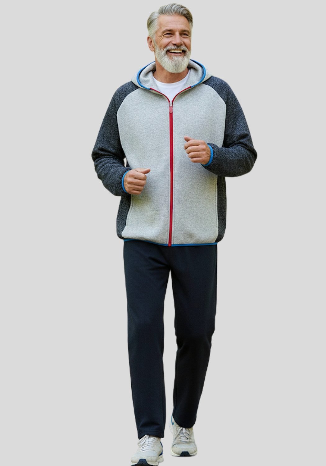 Herbold Sportswear Jogginganzug Herren Hoodie Jogger Trainingsanzug Freizeitanzug mit Kapuze (2-tlg), wärmend, Innen flauschig weich angeraut