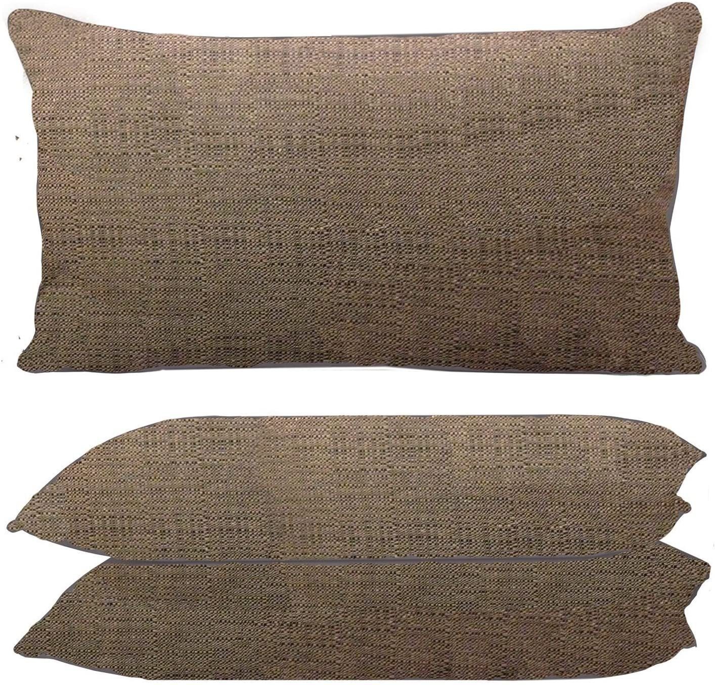habeig Rückenkissen Rückenkissen ca. 40x60cm Grau Anthrazit Taupe WETTERFEST Kissen Lounge