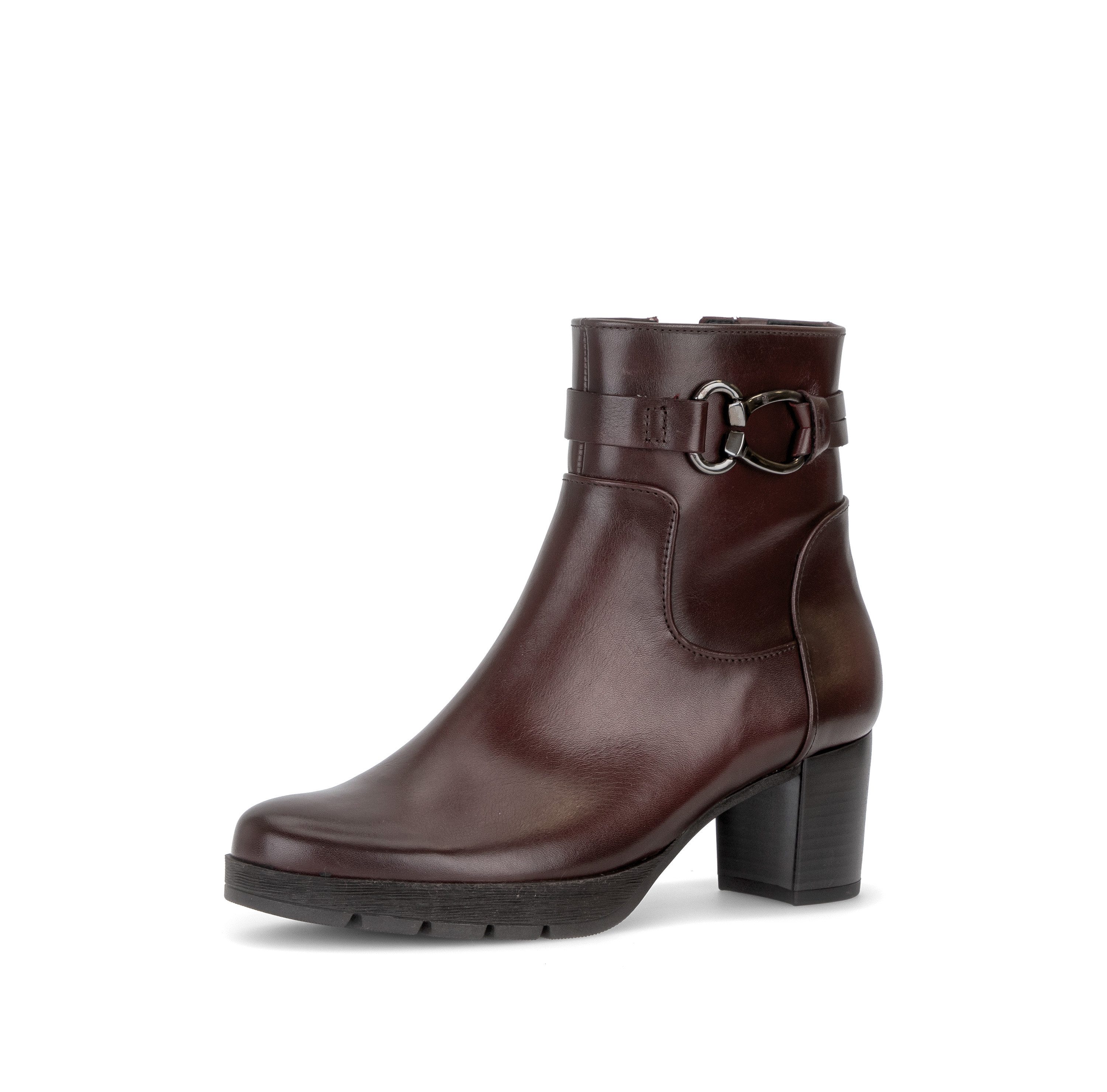 Gabor Stiefelette Blockabsatz, Ankleboots mit Zierschnalle