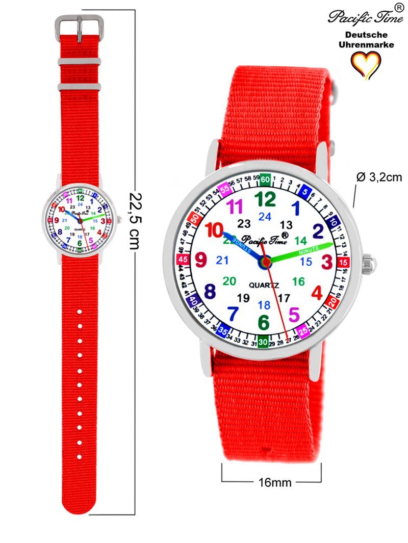 Pacific Time Quarzuhr Kinder Armbanduhr Lernuhr Wechselarmband, Mix und Match Design - Gratis Versand – Bild 4 von 5