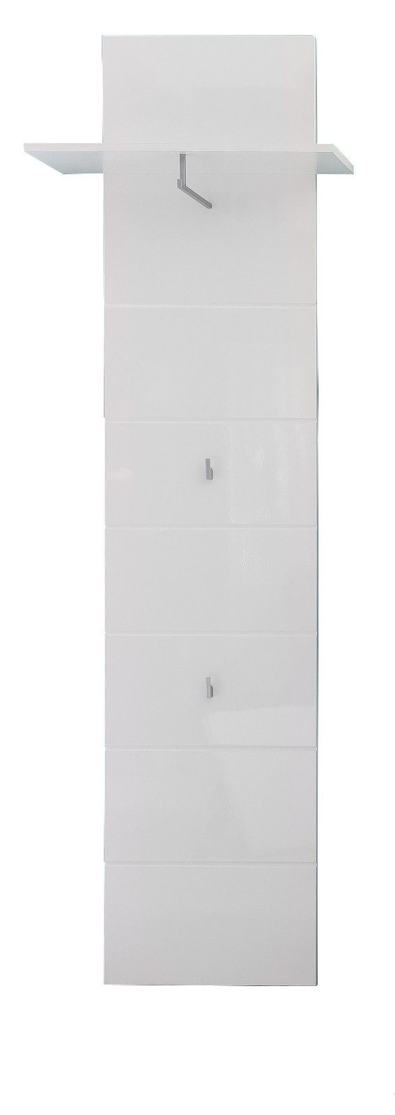 trendteam Garderobenpaneel Amanda (Wandgarderobe mit Kleiderstange und Ablage, 60 x 195 cm), Hochglanz