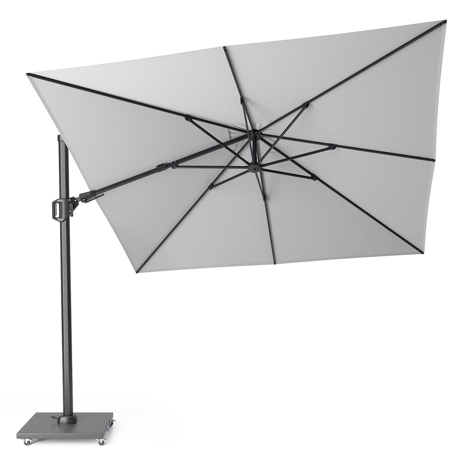 Platinum Sonnenschirm quadratisch 3x3m Challenger T² Basic 360° kippbar, LxB: 300x300 cm