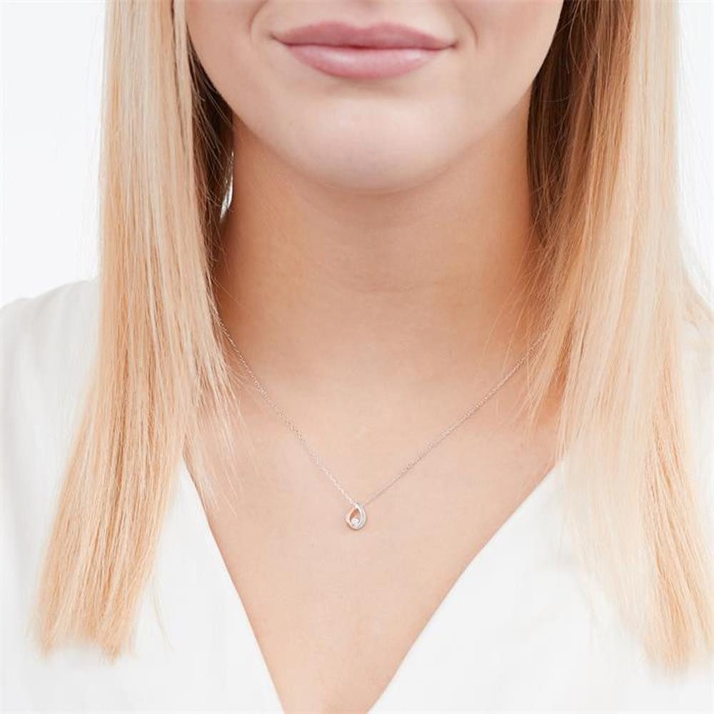 Unique Collier 585er Weißgold-Collier T...