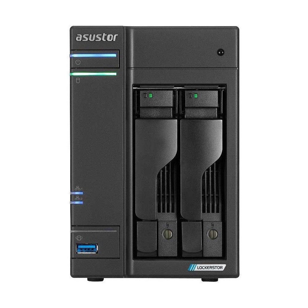 Asustor ASUSTOR AS6702T Gen2 Lockerstor 2-Bay NAS System interne-HDD-NAS-Festplatte 2-Bay", 2-Bay NAS für hohe Datensicherheit und flexible Backups