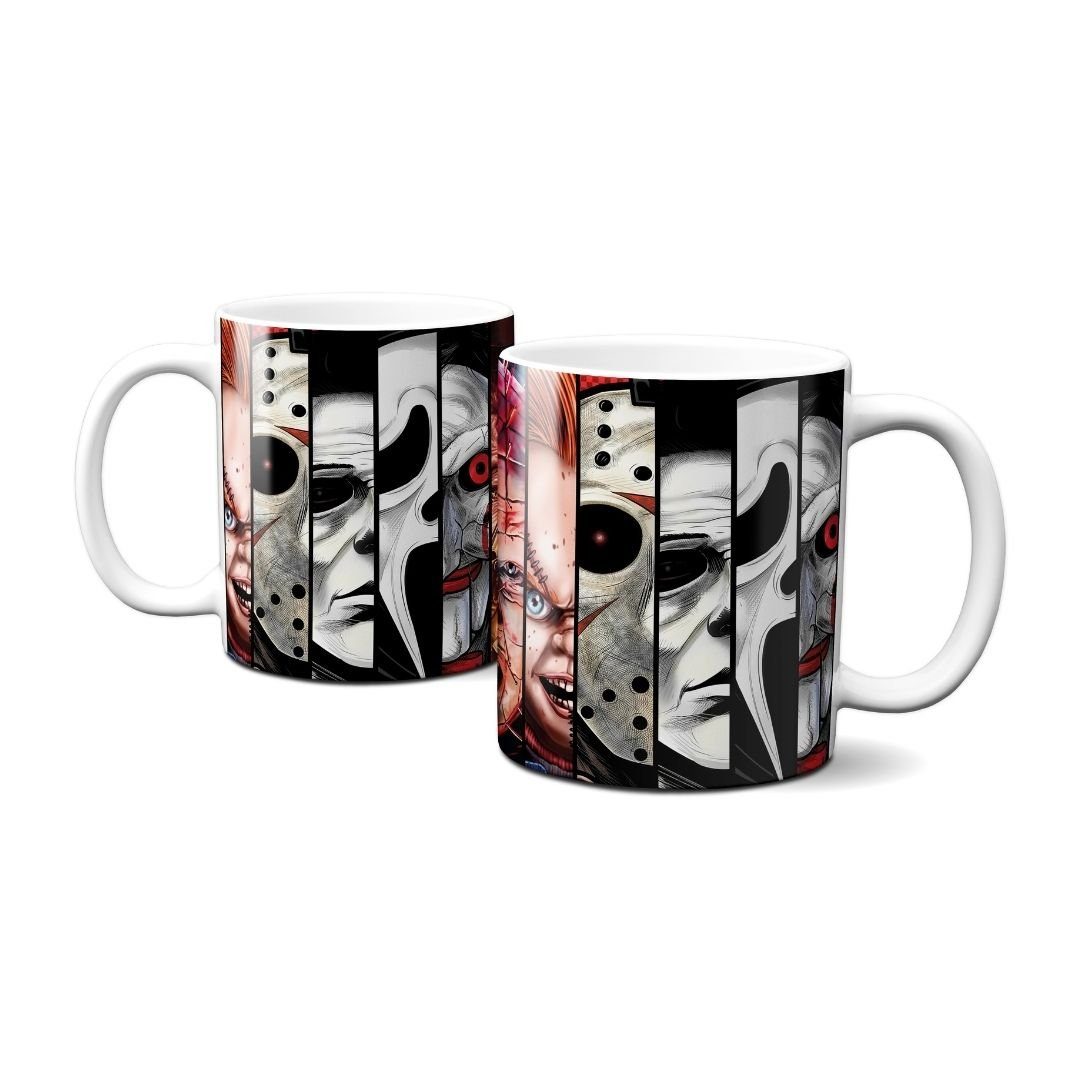 Hustling Sharks Tasse Hustling Sharks® Tasse mit Horrormotiv - Scary Ones - Geschenk, 330 ml