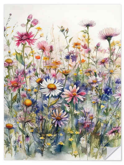 Posterlounge Wandfolie Ryley Gray, Wildblumen I, Landhausstil Malerei