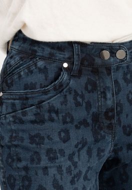 Recover Pants 5-Pocket-Jeans Anabel mit ausgefallenem Verschluss mit zwei Knöpfen