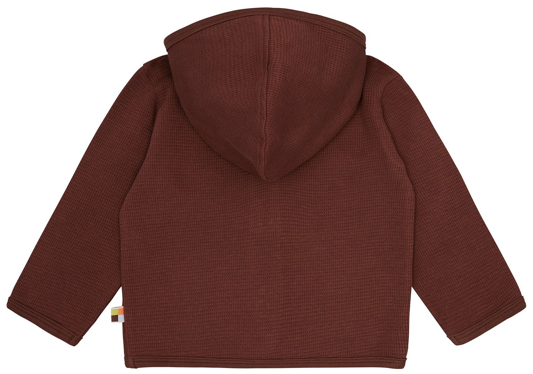 loud + proud Kapuzensweatjacke in Waffeloptik Biobaumwolle GOTS