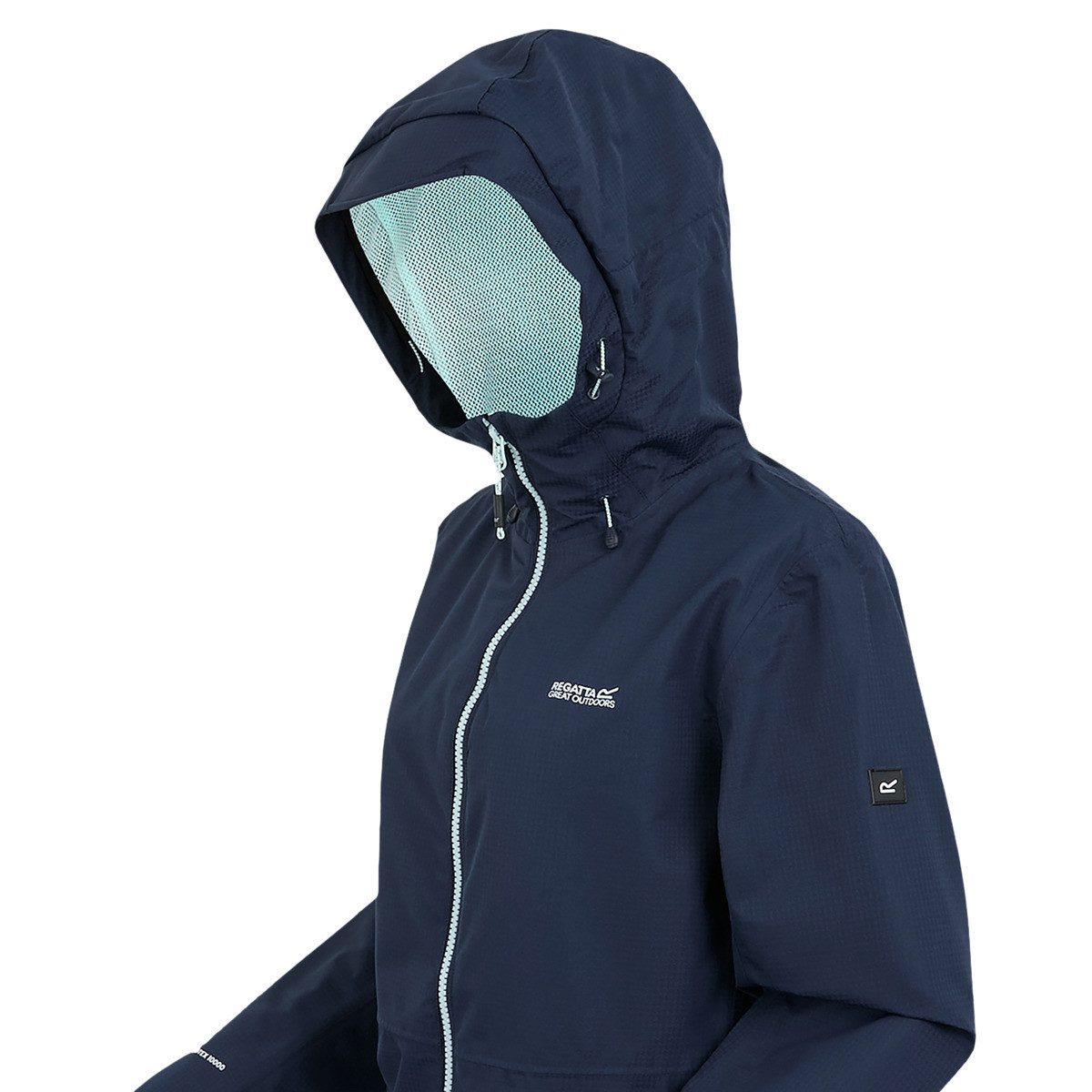 Regatta Regenjacke Hamara IV Damen Regenmantel, Kapuze, Jacket, Anorak, Regenbekleidung