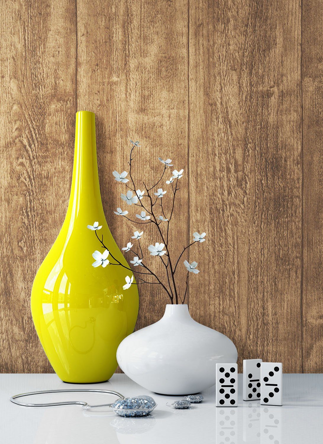 Newroom Vliestapete, Tapete Holzoptik Holztapete 3d Optik Holztapete Vintag günstig online kaufen