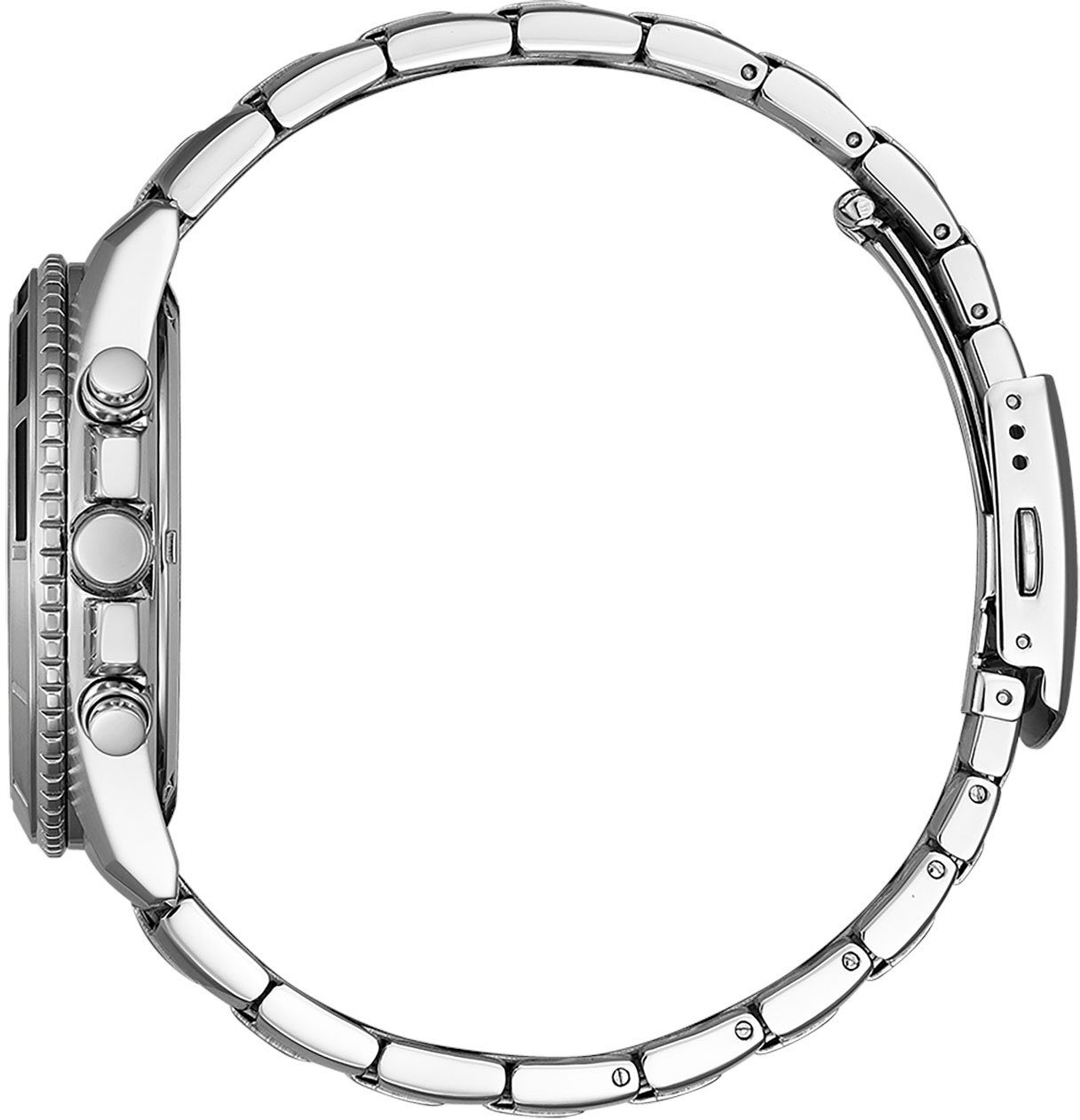 Citizen Chronograph AN8200-50A, Armbanduhr, Quarzuhr, Herrenuhr, Edelstahlarmband